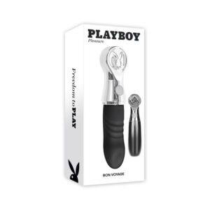 Evolved Playboy Bon Voyage Hematite/Chrome Rechargeable Waterproof Tapping Toy
