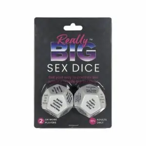 Ball and Chain LLC Really Big Sex Dice - DG17 Large 12-Sided Adult Game