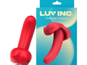 Vvole Luv Inc Tt61 Twirling Tongue Red - Unique Twisting Vibrator for Enhanced Pleasure