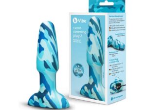 b-Vibe Rimming 2 Camo by COTR Inc. - Advanced Vibrating Anal Plug with Rotating Beads and Remote Control