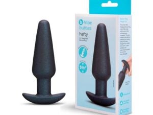 COTR Inc. b-Vibe Hefty Weighted Silicone Anal Plug with Flared Base and Waterproof Design