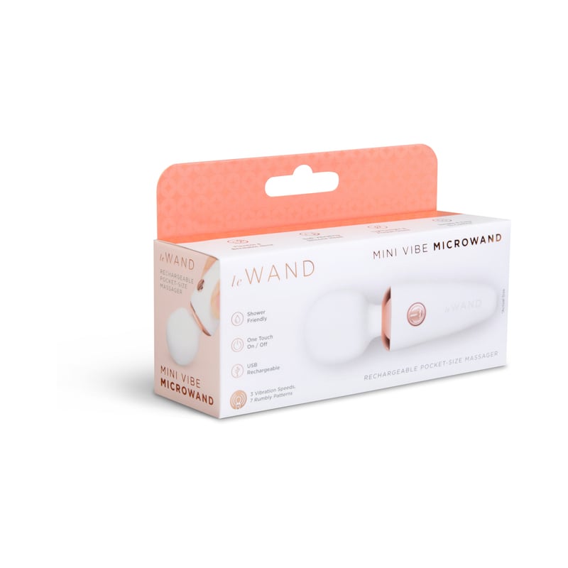 COTR Inc. Le Wand Mini Micro Wand White - Compact Rechargeable Personal Massager