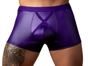 Male Power Eggplant Crossover Short Plum XL – Stylish Men's Underwear with Support and Shine