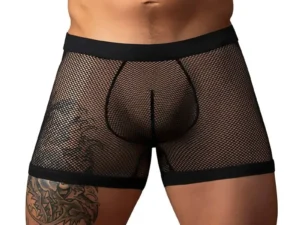 Male Power Fishnet 2.0 PCH Short Black Men’s Underwear - Part #15211CBKMD