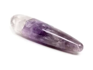 Dame Products Chakrubs Amethyst Original Wand – Calming Meditation Stone for Emotional and Spiritual Balance
