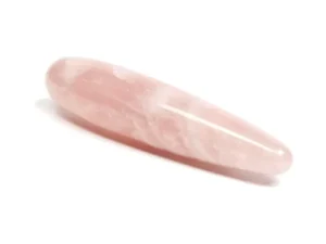 Dame Products Chakrubs Heart Original Rose Quartz Wand – Healing Crystal for Love and Emotional Wellness