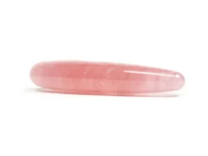 Dame Products Chakrubs Heart Slim Rose Quartz Wand – Healing Crystal for Emotional Balance and Love