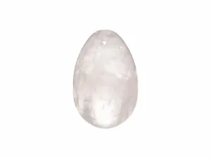 Dame Products Chakrubs Prism Yoni Egg Clear Quartz (Drilled) – Enhances Pelvic Strength and Spiritual Clarity