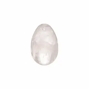 Dame Products Chakrubs Prism Yoni Egg Clear Quartz (Drilled) – Enhances Pelvic Strength and Spiritual Clarity