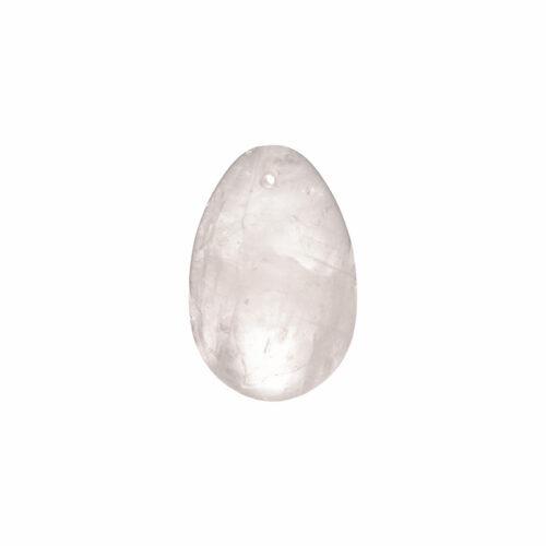 Dame Products Chakrubs Prism Yoni Egg Clear Quartz (Drilled) – Enhances Pelvic Strength and Spiritual Clarity