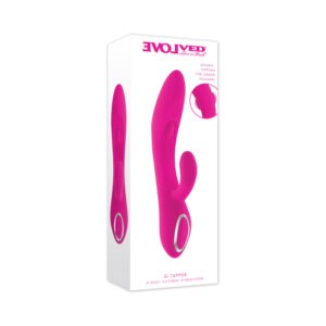 Evolved G Tapper Rechargeable Dual-Action Vibrator with Double Tapping and Independent Clitoral Stimulator