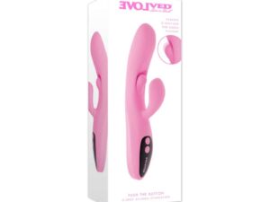 Evolved Push the Button G-Spot Vibrator with Clitoral Stimulator