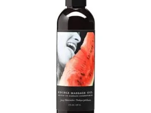 Earthly Body Edible Massage Lotion Watermelon 8 oz. – Deep Moisturizing, Flavored Massage Oil with Rich Oils for