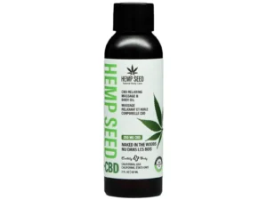 Earthly Body Hemp Seed CBD Relaxing Massage and Body Oil - Naked in the Woods, 2 oz.