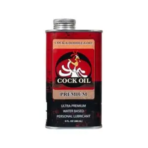 Cock Oil Water-Based Lubricant in Metal Can – 9 oz. by Cock Oil (Travel Assets DBA Cock Oil)