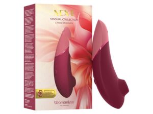 We-Vibe Womanizer Next Sensual Collection Bordeaux – Advanced 3D Pleasure Air Clitoral Stimulator with Climax Control
