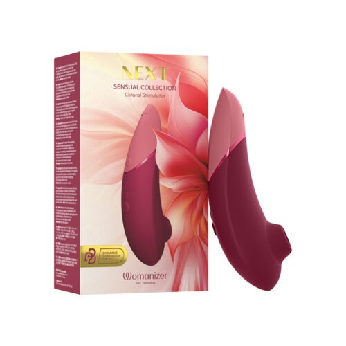 We-Vibe Womanizer Next Sensual Collection Bordeaux – Advanced 3D Pleasure Air Clitoral Stimulator with Climax Control and Waterproof Design