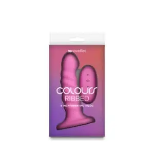 New Sensations Novelties Inc. Colours Ribbed Vibrating 5-inch Pink