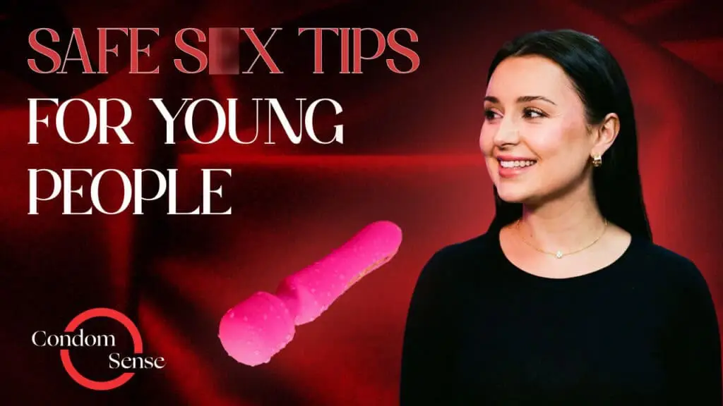 Blog banner reading Safe Sex Tips for Young People