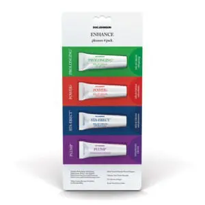 Doc Johnson ENHANCE Pleasure 4-Pack – Delay and Enhancement Creams for Extended Play