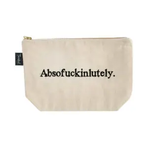 Twisted Wares Absofuckinlutely Bitch Bag – Cotton Canvas Tote with Vinyl Lining