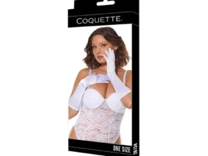 Coquette White Gloves One Size