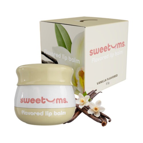 Sweetums Inc Vanilla Flavored Lip Balm - Hydrating Lip Care with a Sweet Vanilla Scent