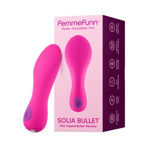 Vvole FemmeFunn Solia Bullet Pink - Flat-Tipped Vibrator with 21 Vibration Modes