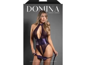 Fantasy Lingerie Domina Open Halter Teddy