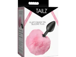 XR LLC Tailz Fluffy Bunny Tail Silicone Plug Pink