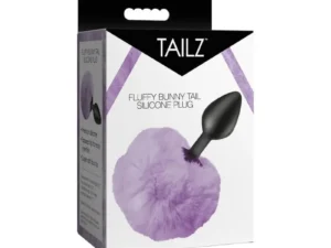 XR LLC Tailz Fluffy Bunny Tail Silicone Plug in Purple