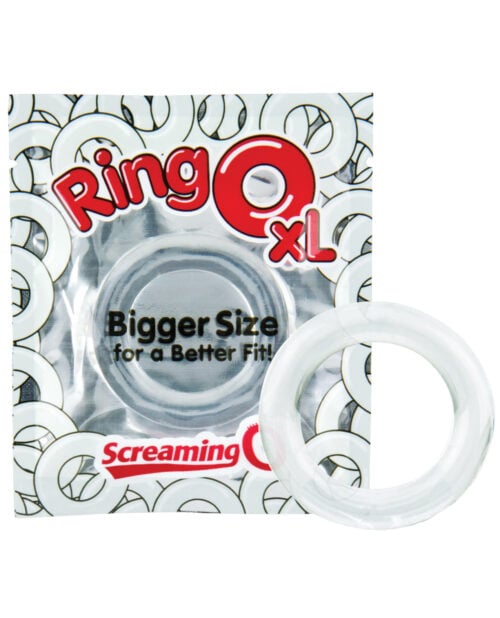 Screaming O RingO XL Clear Stretchy Erection Ring, RNGOXL