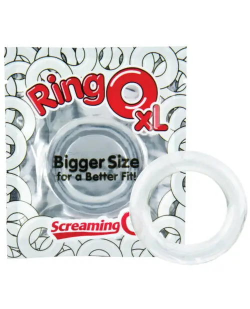 Screaming O RingO XL Clear Stretchy Erection Ring, RNGOXL