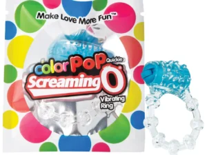 Screaming O ColorPop Quickie Vibrating Ring, Blue, CPSO-BU