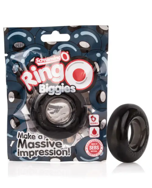Screaming O RingO Biggies Black Cock Ring, RBG-BL