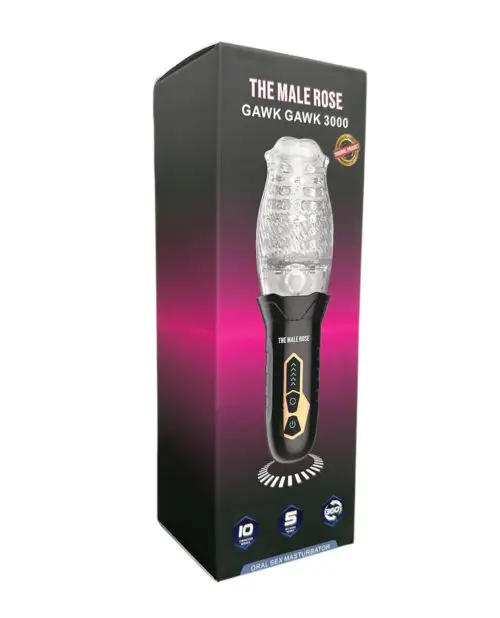 The Male Rose Original Rechargeable Rotating Masturbator with Vibration
