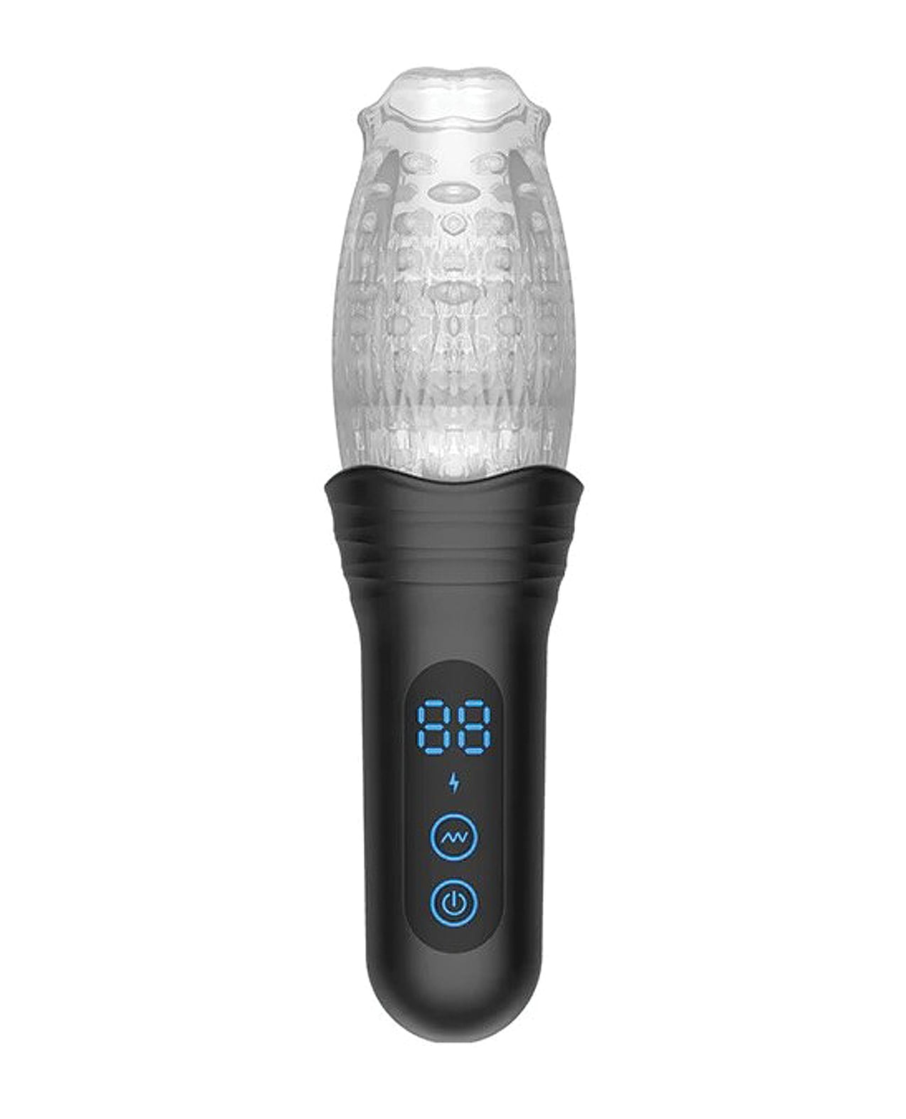 The Male Rose Pro Rechargeable Thrusting, Rotating & Vibrating 3D Masturbator - Black - Image 2