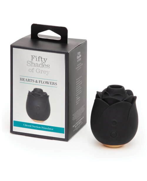 Fifty Shades of Grey Rose Clitoral Suction Stimulator, Black, Part 85439