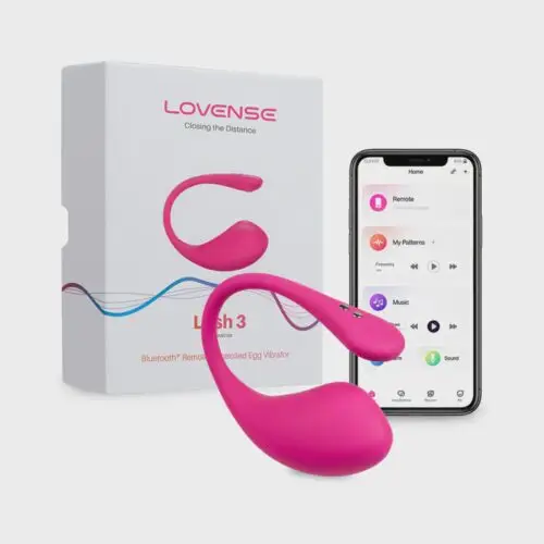 Lovense Lush 3.0 Sound Activated Camming Vibrator - Pink