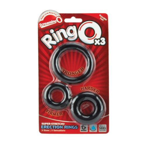 Screaming O RingO 3 pk - Black